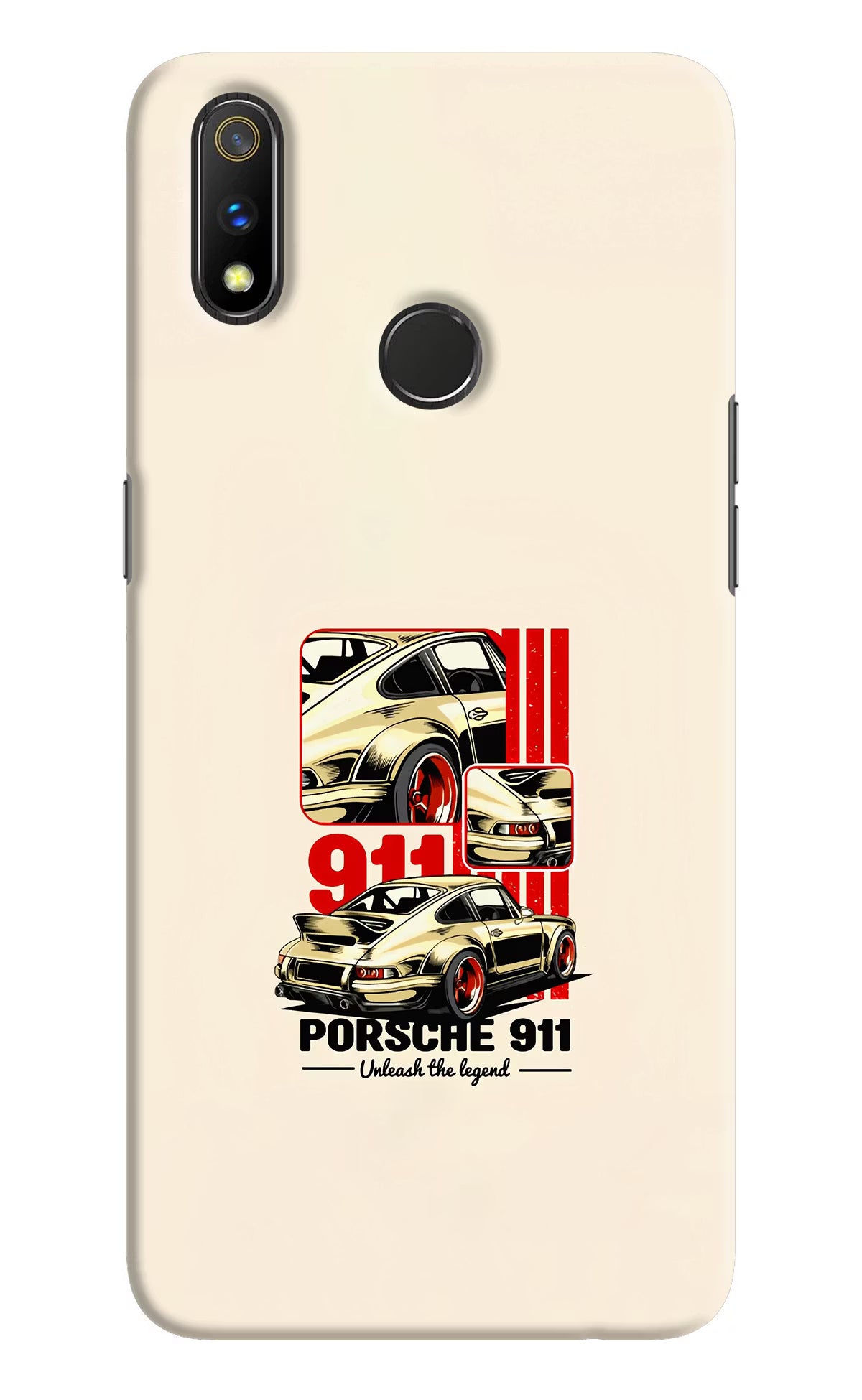 Classic Porsche 911 Realme 3 Pro Hard Case Back Cover by Casekaro