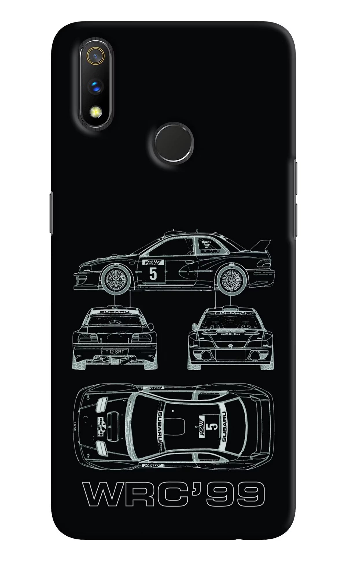 WRC'99 Realme 3 Pro Hard Case Back Cover by Casekaro