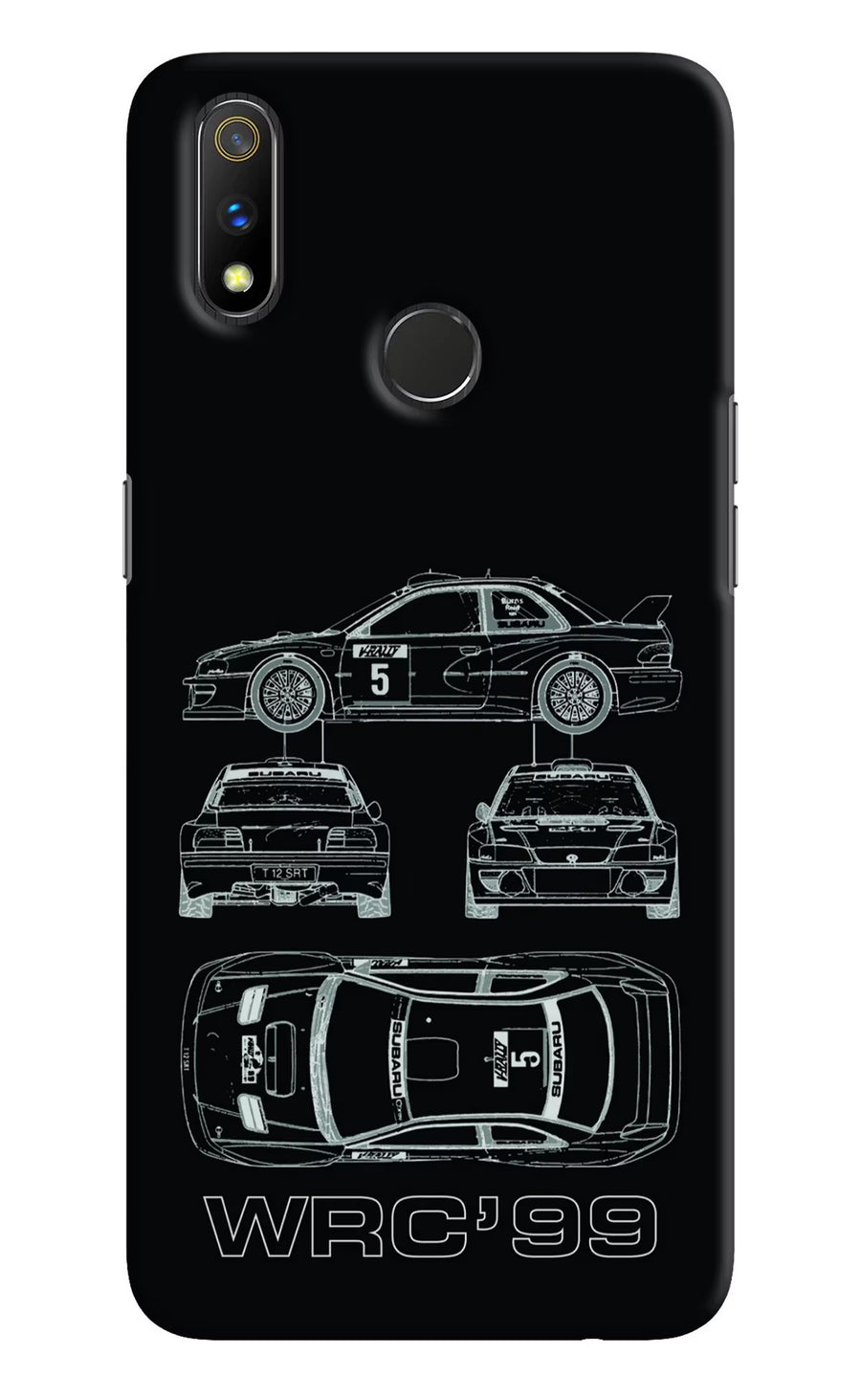 WRC'99 Realme 3 Pro Back Cover, Hard case