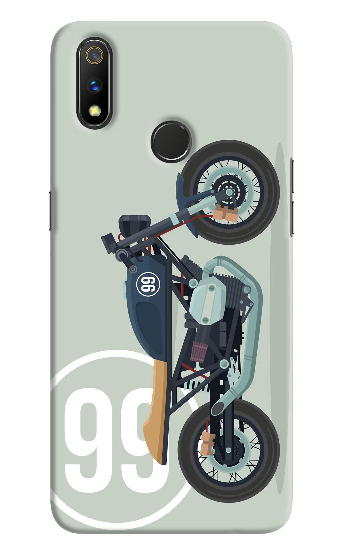 Classic Cafe Racer 99 Realme 3 Pro Hard Case Back Cover by Casekaro