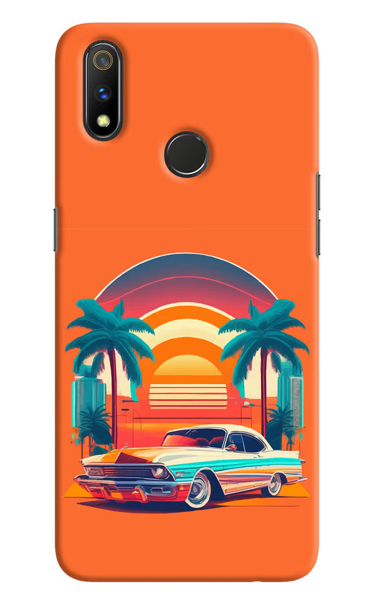 Palm Drive 80s Realme 3 Pro Hard Case Back Cover by Casekaro