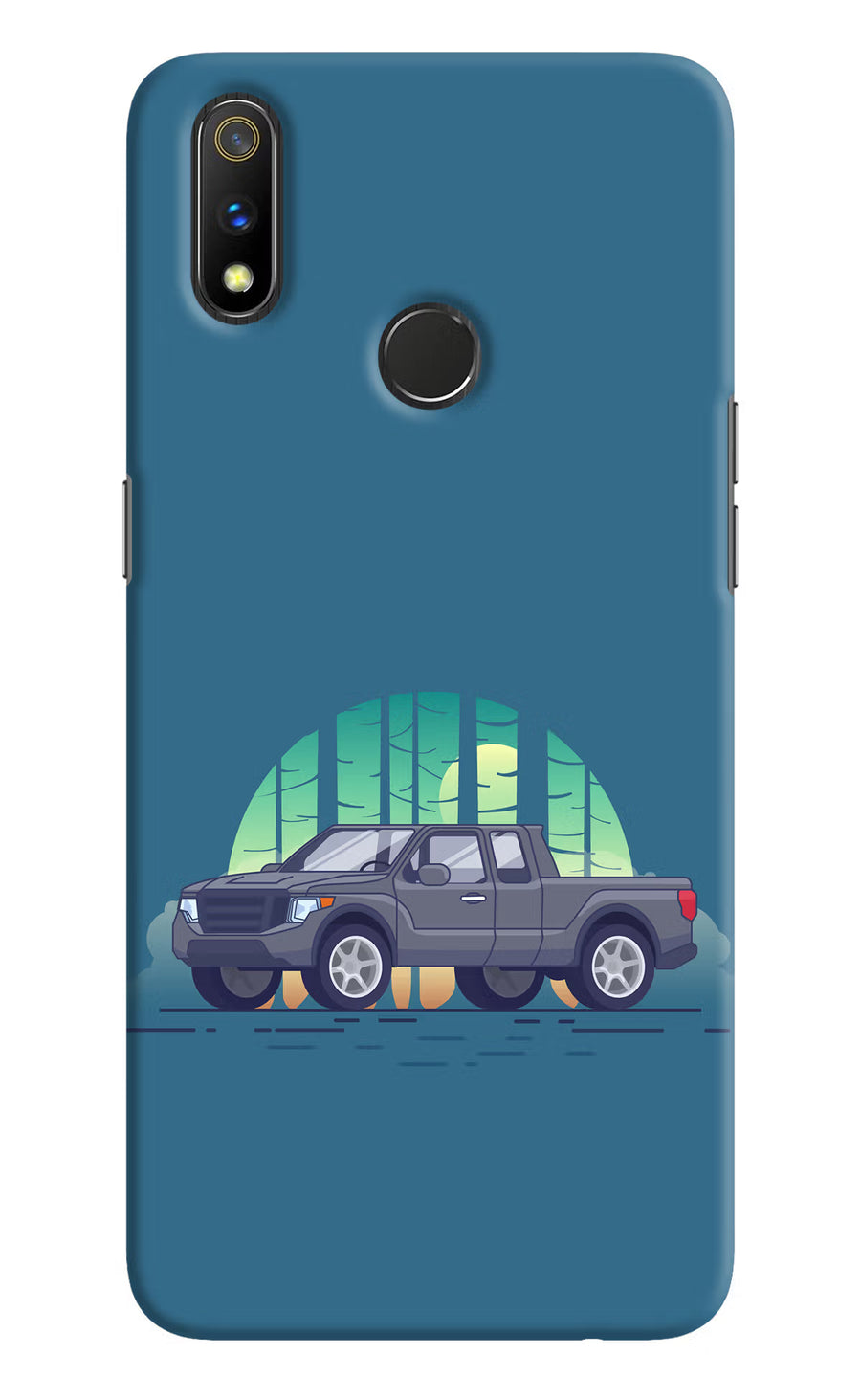 Retro Garage Vibe Realme 3 Pro Back Cover, Hard case
