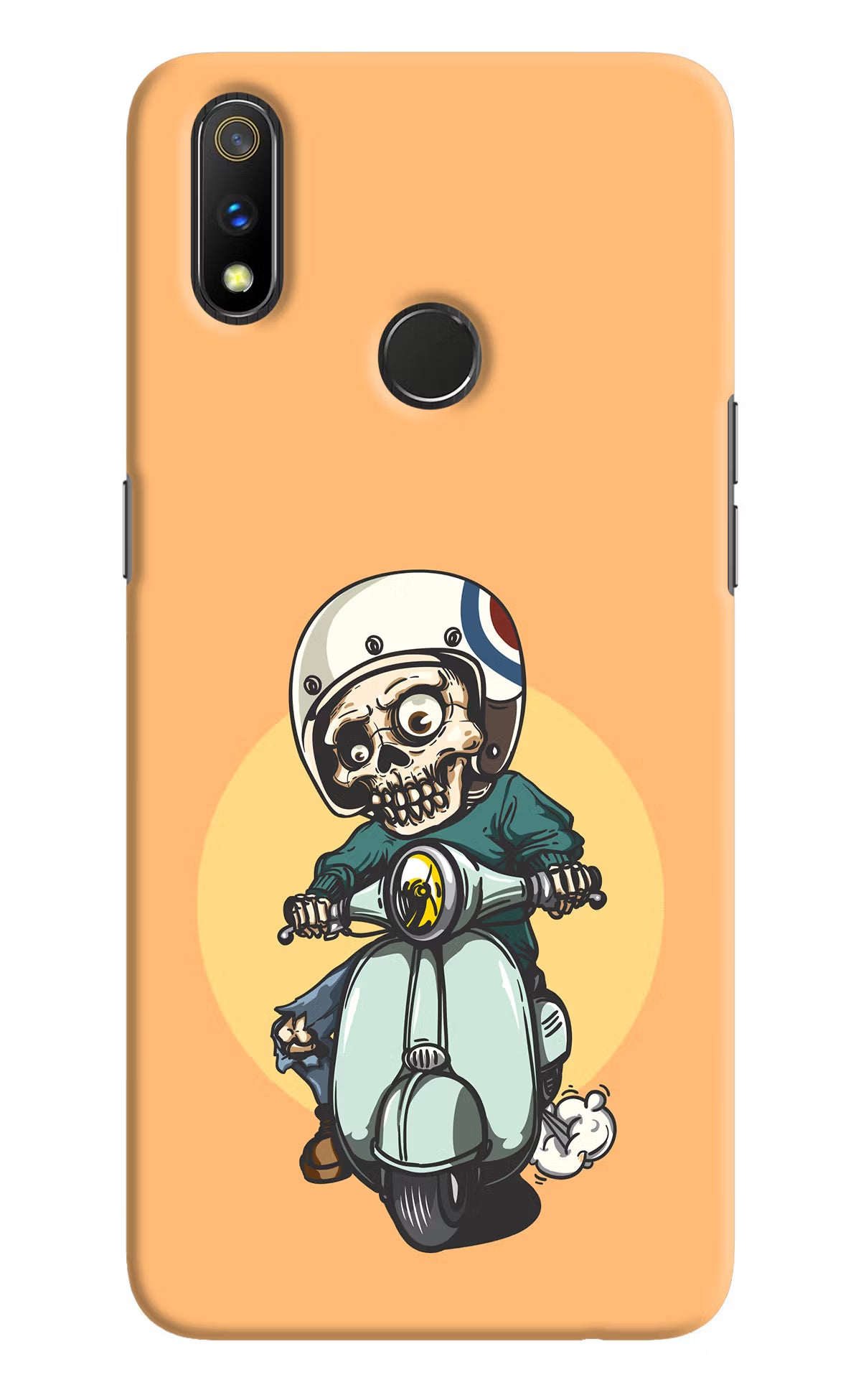 Undead Biker Realme 3 Pro Hard Case Back Cover by Casekaro