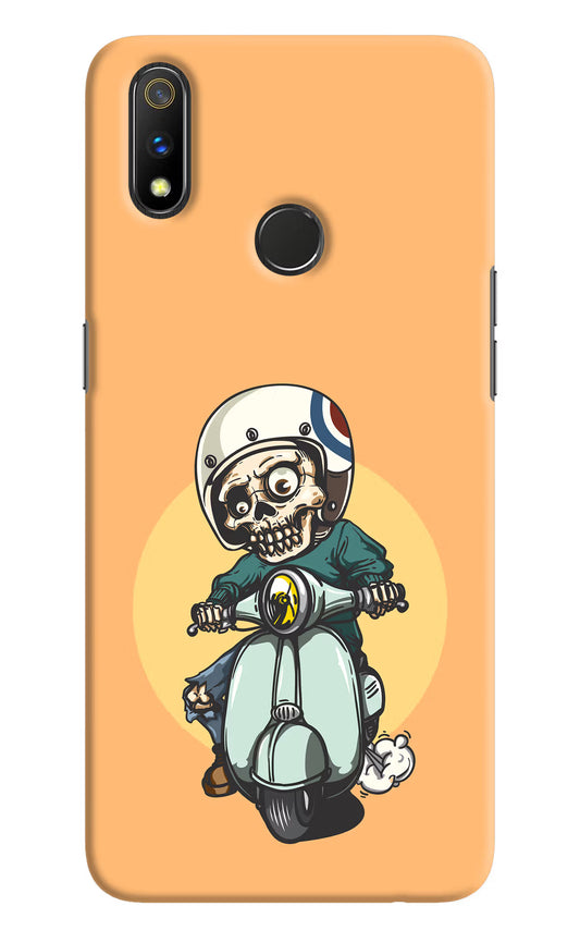 Undead Biker Realme 3 Pro Hard Case Back Cover by Casekaro