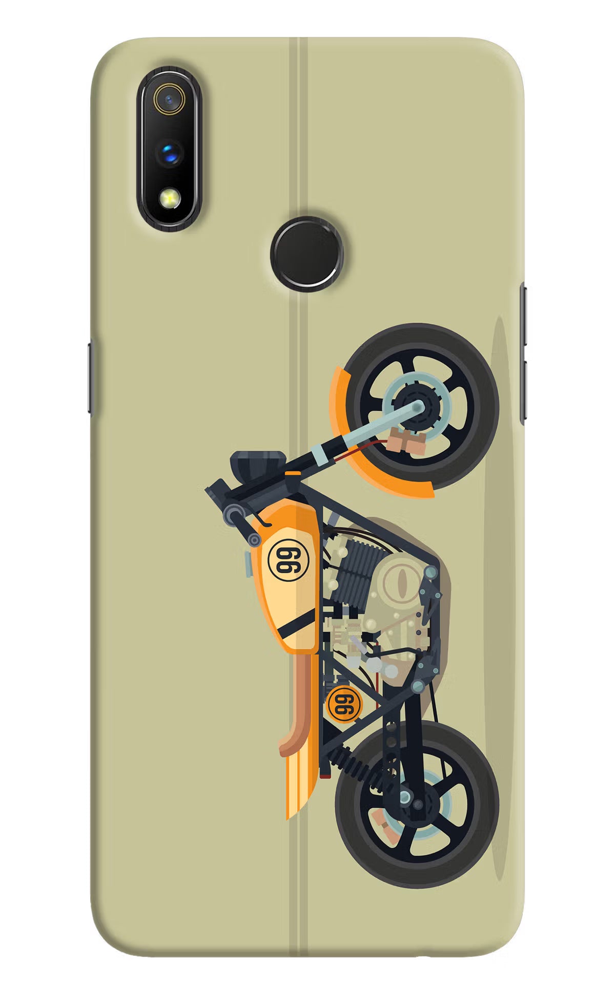 Vertical Speedster Realme 3 Pro Hard Case Back Cover by Casekaro