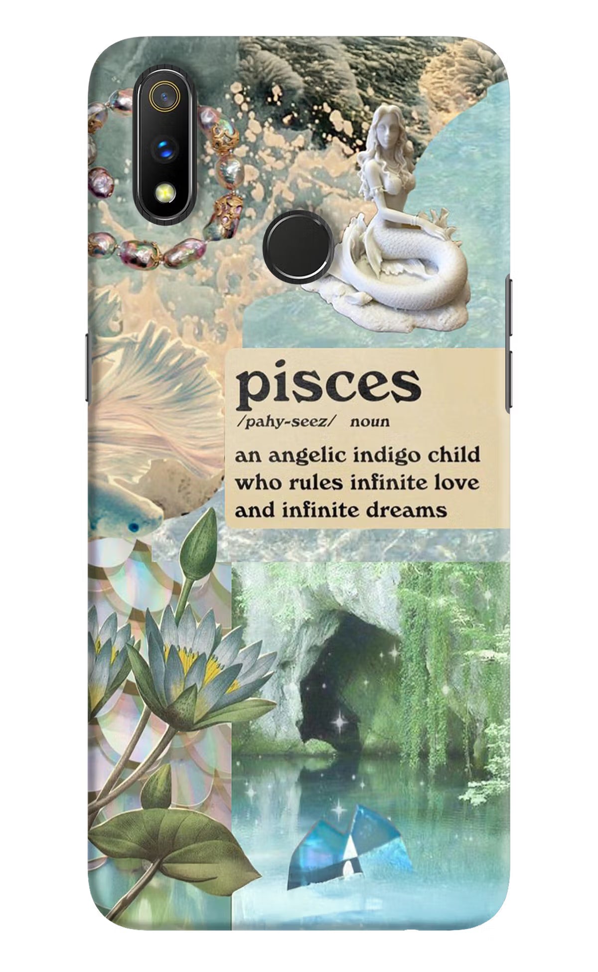 Pisces Zodiac Realme 3 Pro Hard Case Back Cover by Casekaro