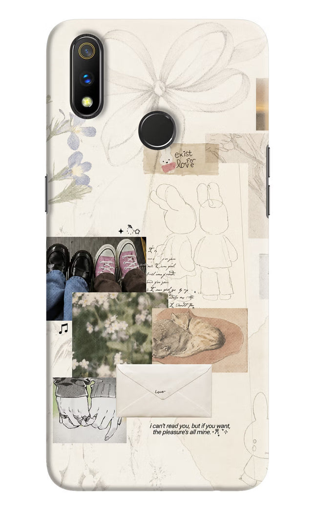 Soft Aesthetic Realme 3 Pro Hard Case Back Cover by Casekaro