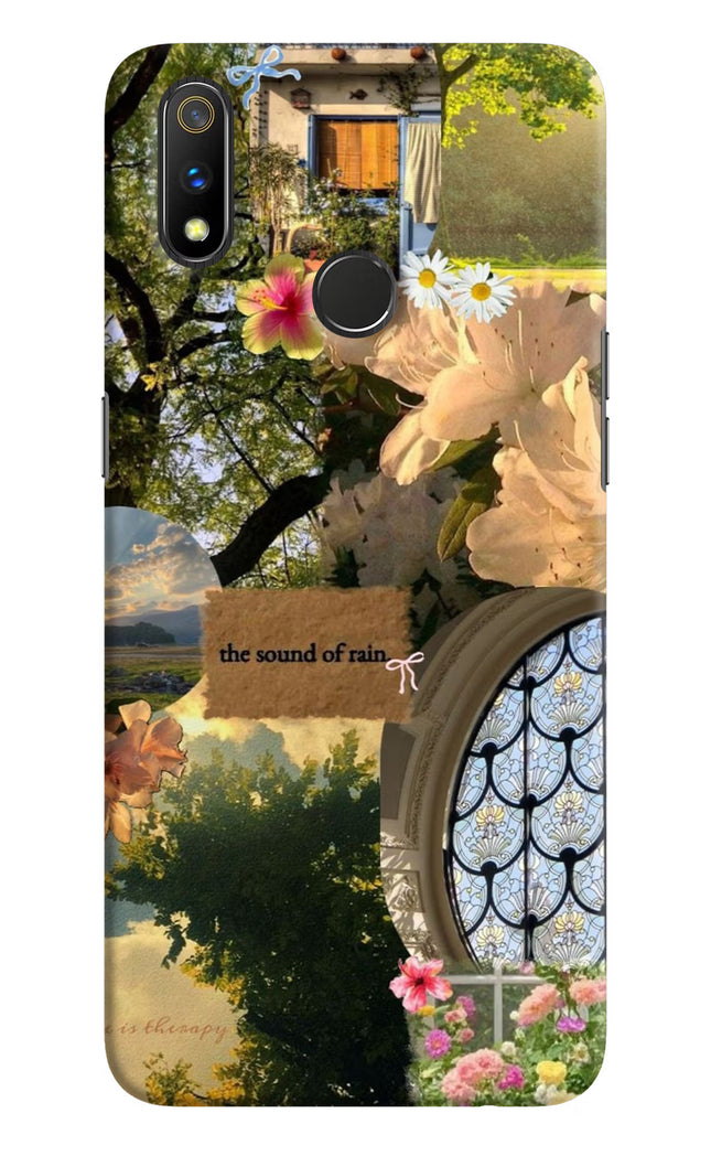 Rain Realme 3 Pro Hard Case Back Cover by Casekaro