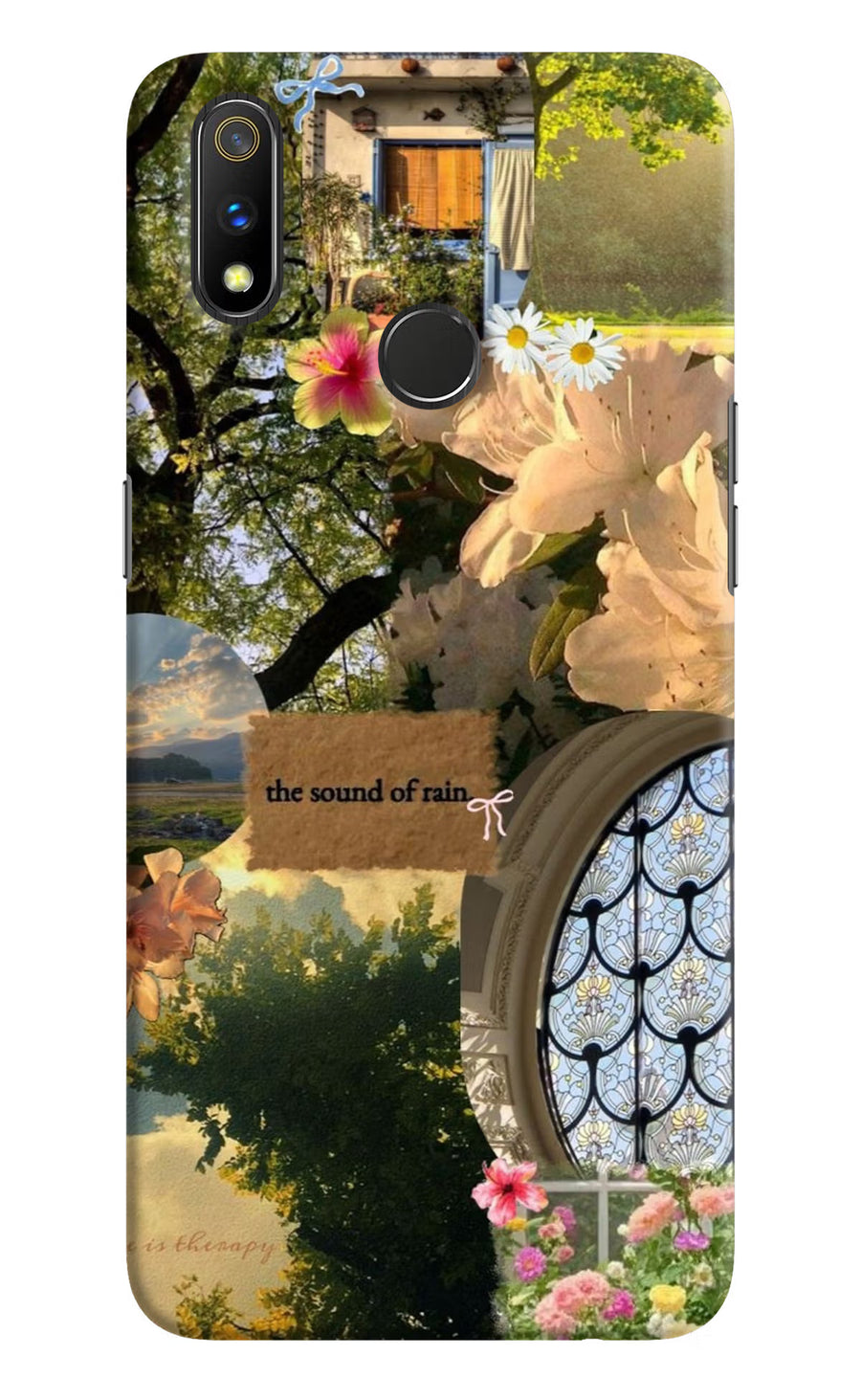 Rain Realme 3 Pro Back Cover, Hard case