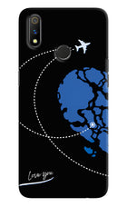 Love Orbit Realme 3 Pro Hard Case Back Cover by Casekaro