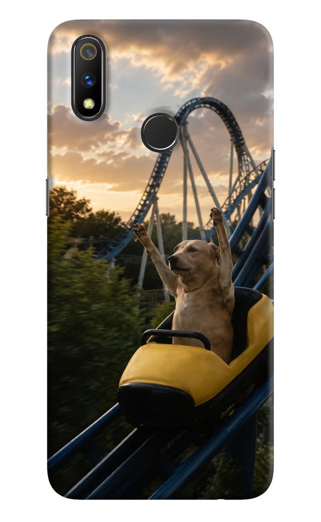 Rollercoaster Dog Realme 3 Pro Hard Case Back Cover by Casekaro