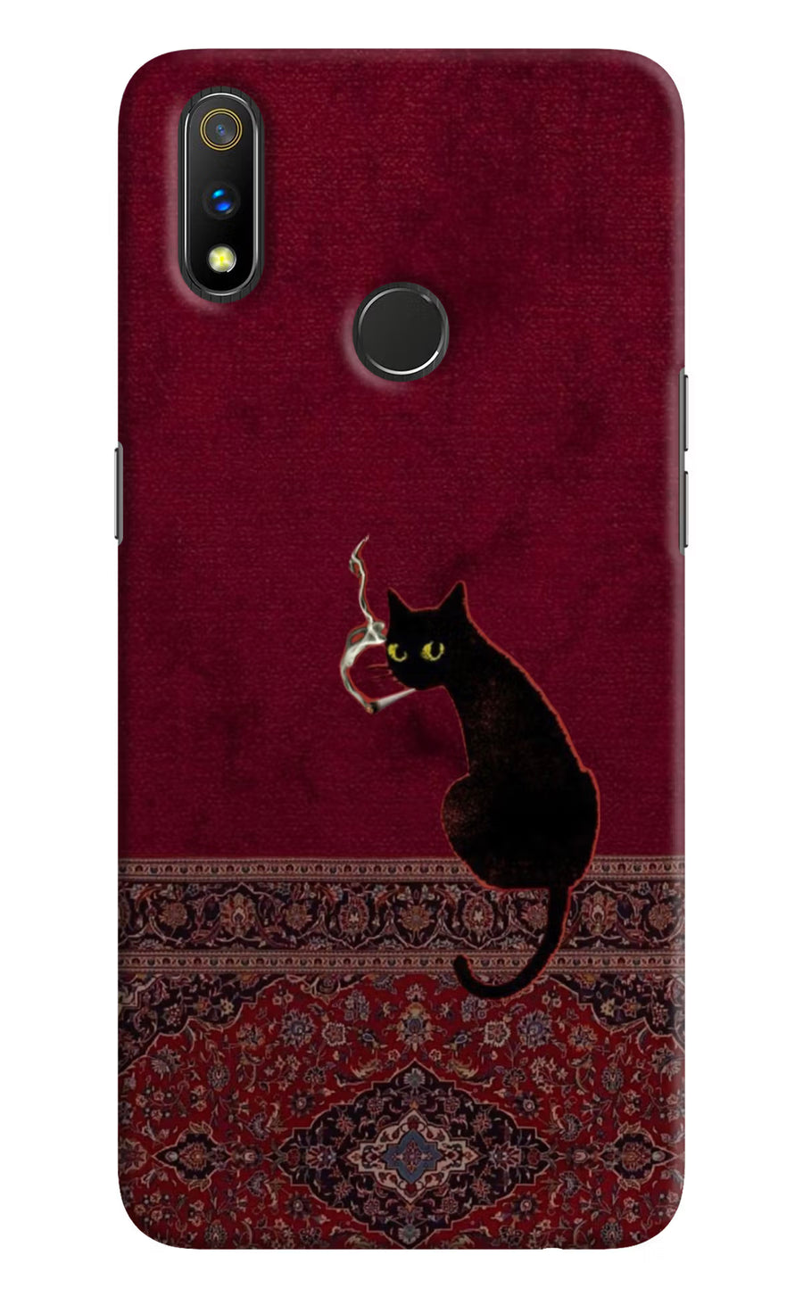 Midnight Cat Realme 3 Pro Back Cover, Hard case