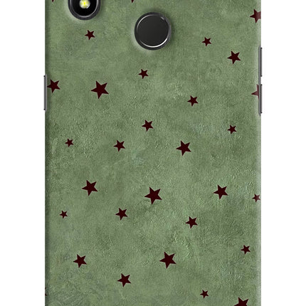 Green Stars Realme 3 Pro Hard Case Back Cover by Casekaro