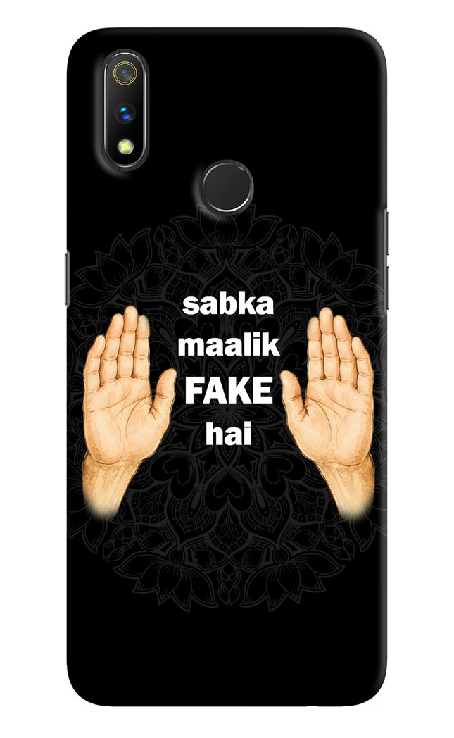 Sabka Malik Fake Realme 3 Pro Hard Case Back Cover by Casekaro