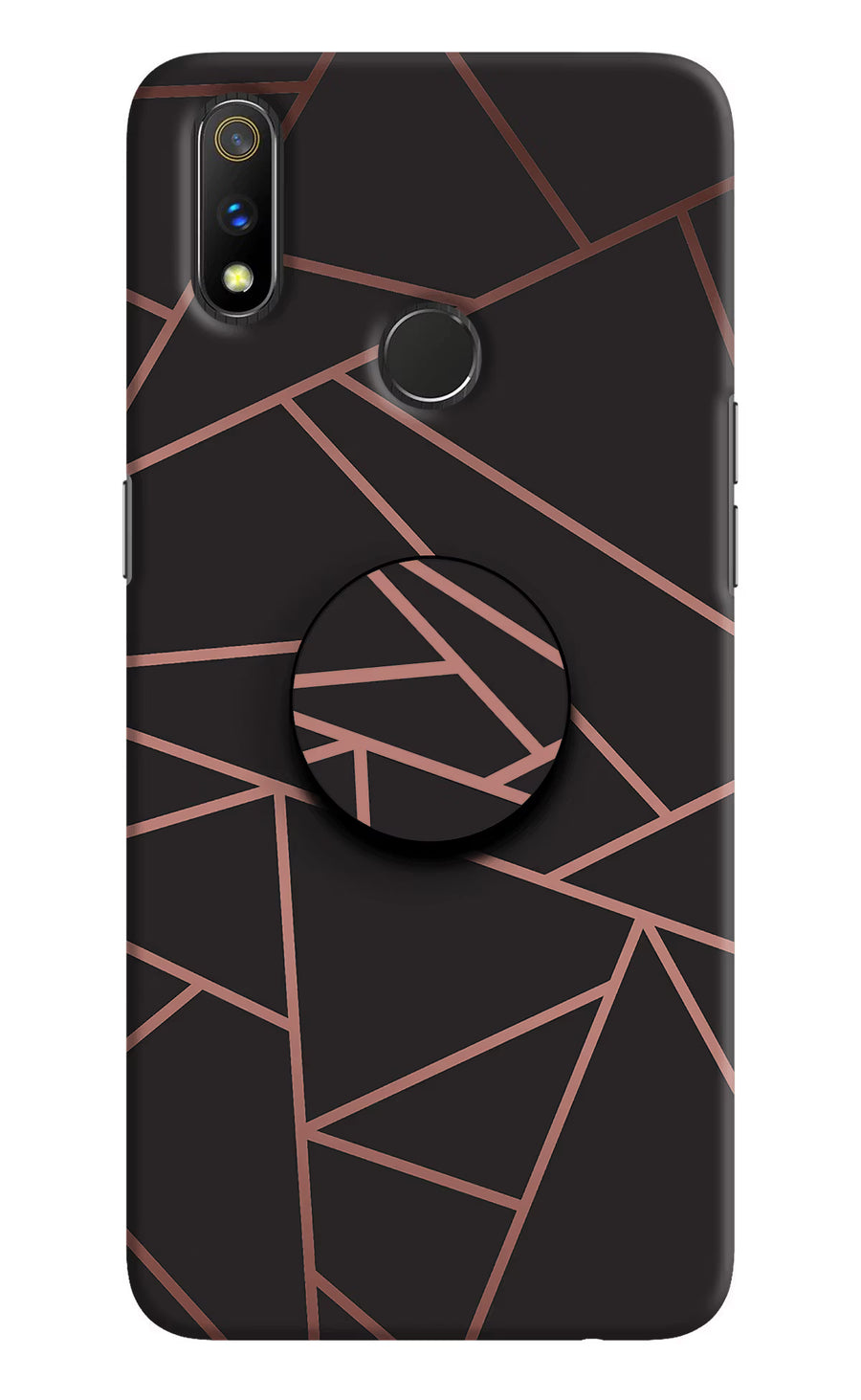 Geometric Pattern Realme 3 Pro Pop Case, Hard case