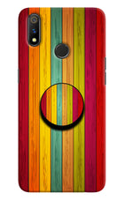 Multicolor Wooden Realme 3 Pro Pop Case by Casekaro