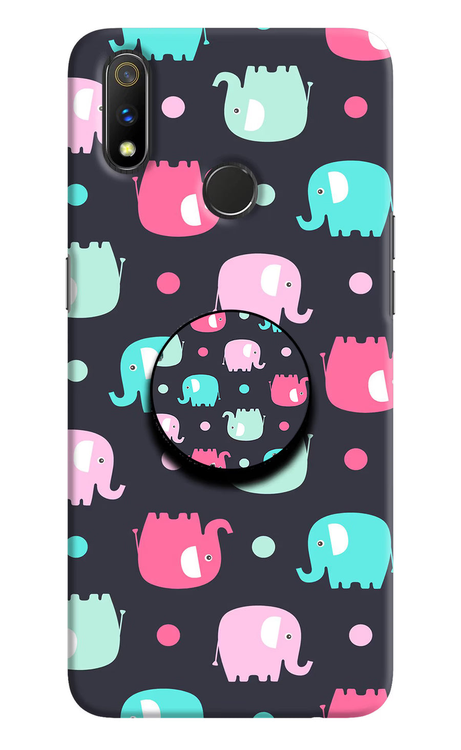 Baby Elephants Realme 3 Pro Pop Case, Hard case