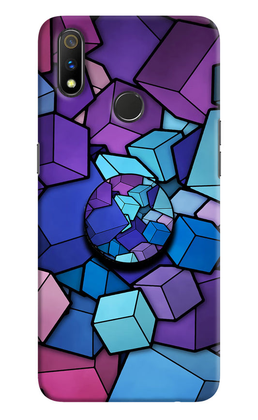Cubic Abstract Realme 3 Pro Pop Case by Casekaro