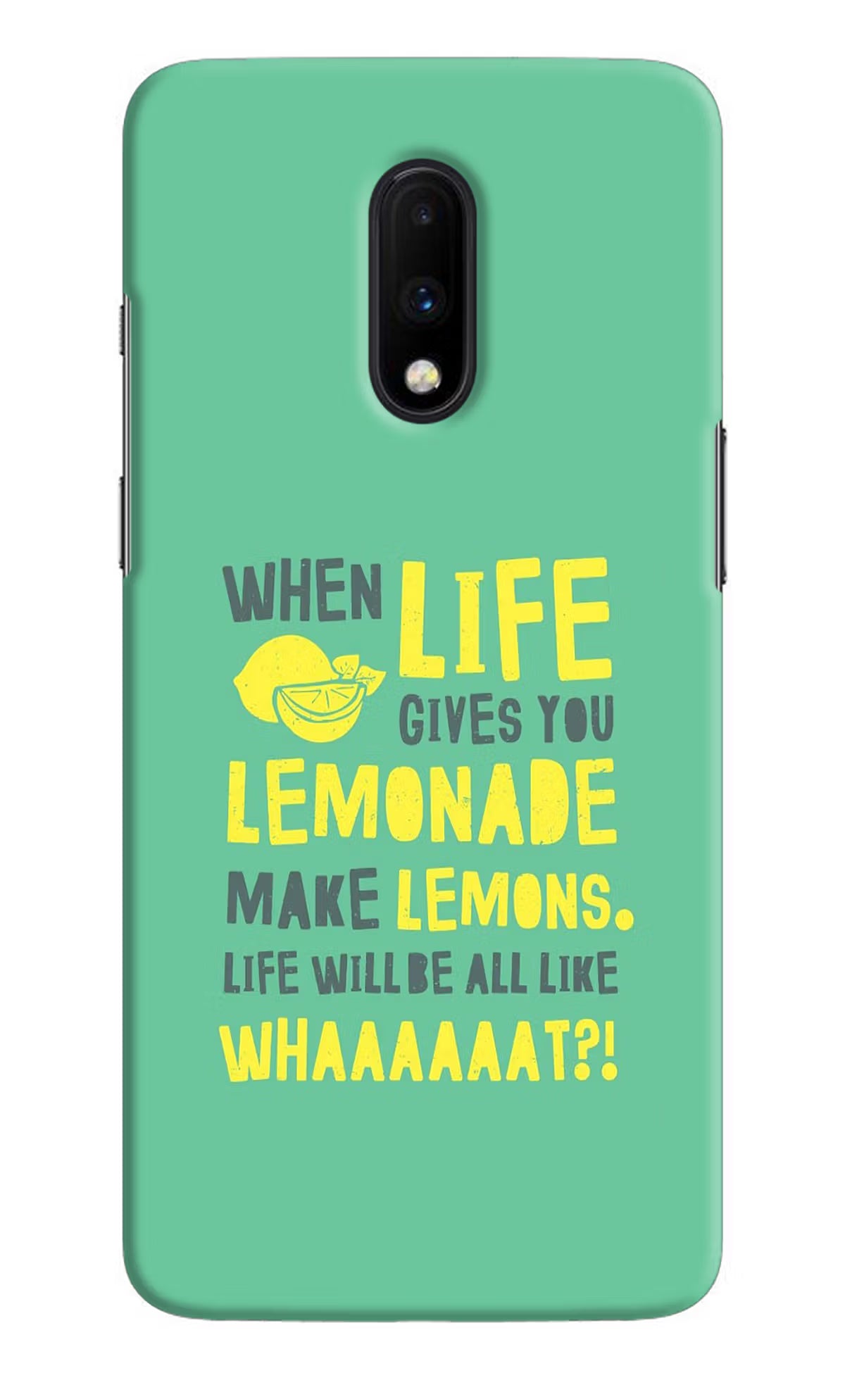 Quote Oneplus 7 Hard Case Back Cover by Casekaro