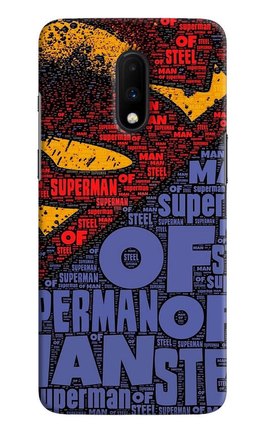 Superman Oneplus 7 Hard Case Back Cover by Casekaro