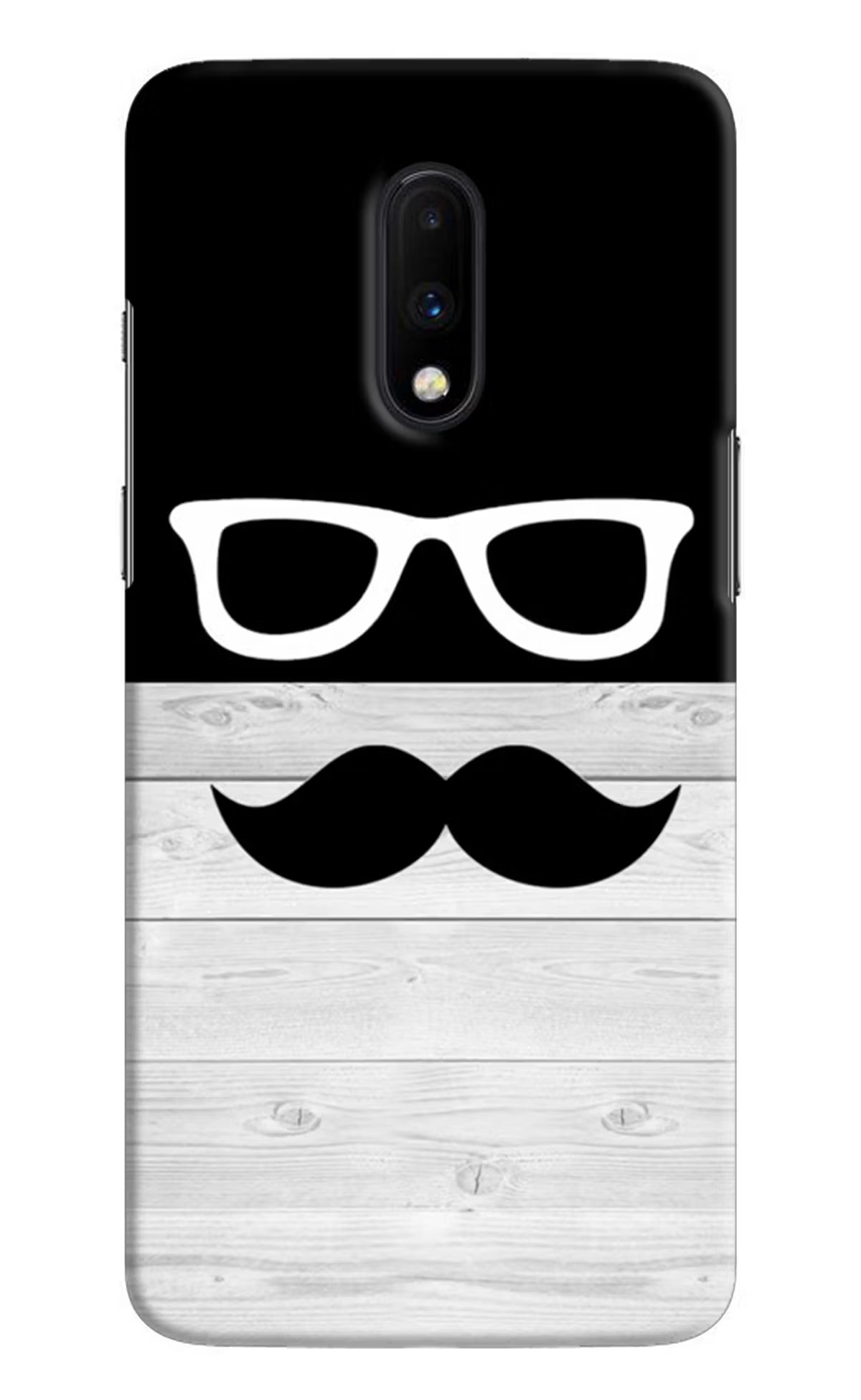 Mustache Oneplus 7 Hard Case Back Cover by Casekaro