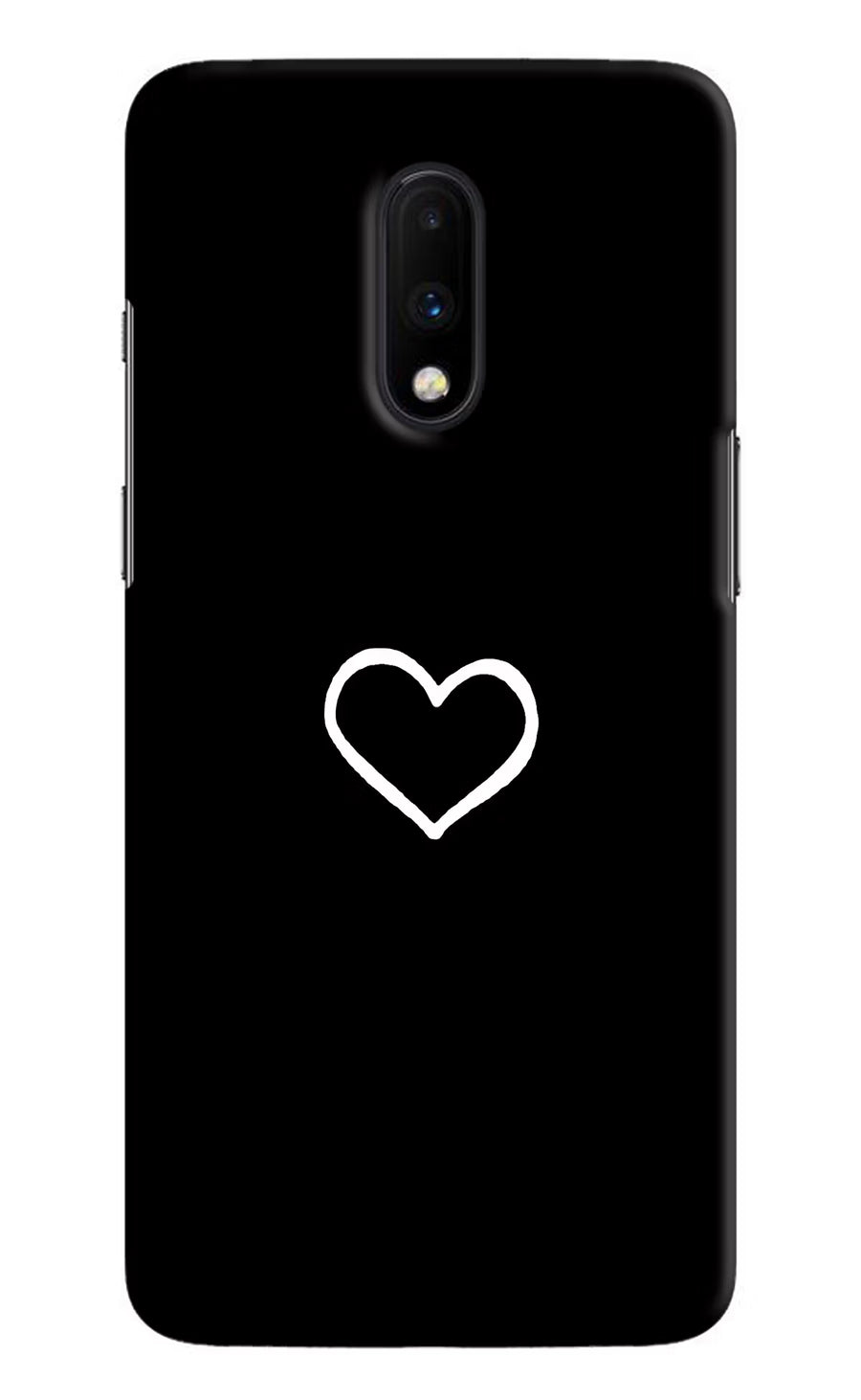 Heart Oneplus 7 Back Cover, Hard case