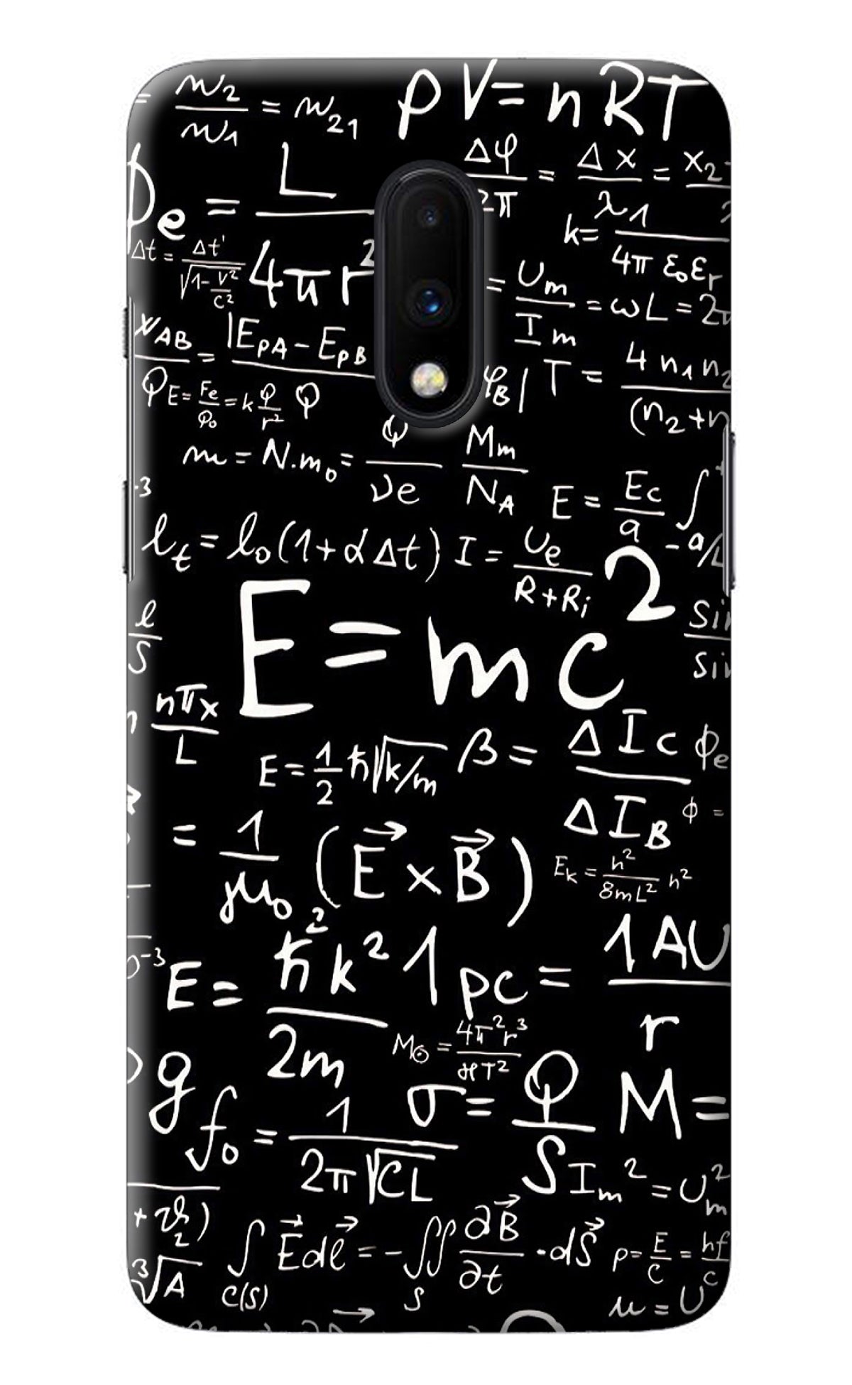 Physics Albert Einstein Formula Oneplus 7 Back Cover