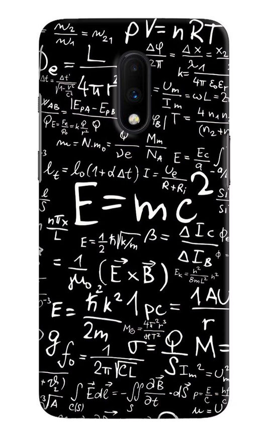 Physics Formula Oneplus 7 Hard Case Back Cover by Casekaro