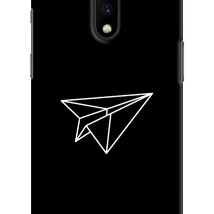 Paper Plane White Oneplus 7 Hard Case Back Cover by Casekaro