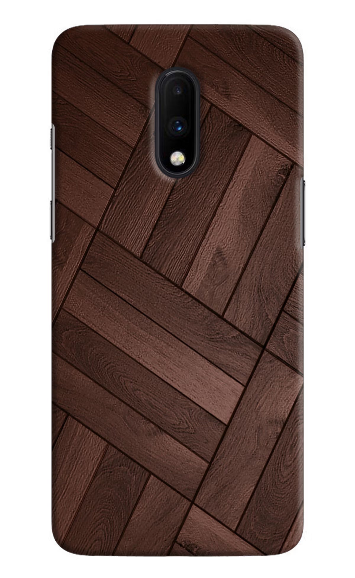 Wooden Texture Design Oneplus 7 Hard Case Back Cover by Casekaro