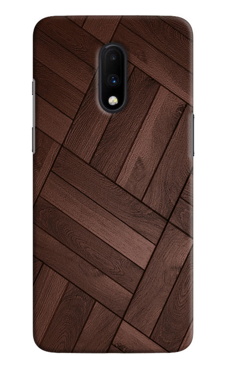 Wooden Texture Design Oneplus 7 Back Cover, Hard case
