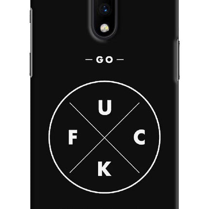 Go Fuck Yourself Oneplus 7 Hard Case Back Cover by Casekaro