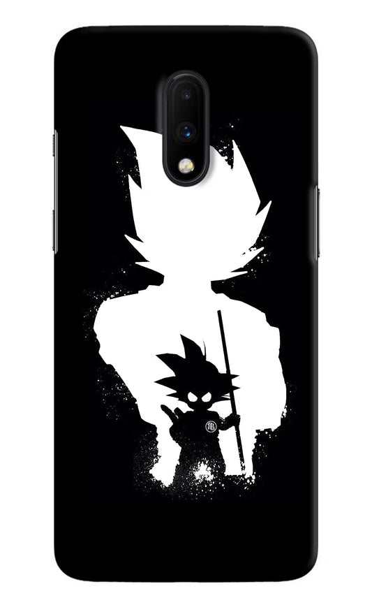 Goku Shadow Oneplus 7 Hard Case Back Cover by Casekaro