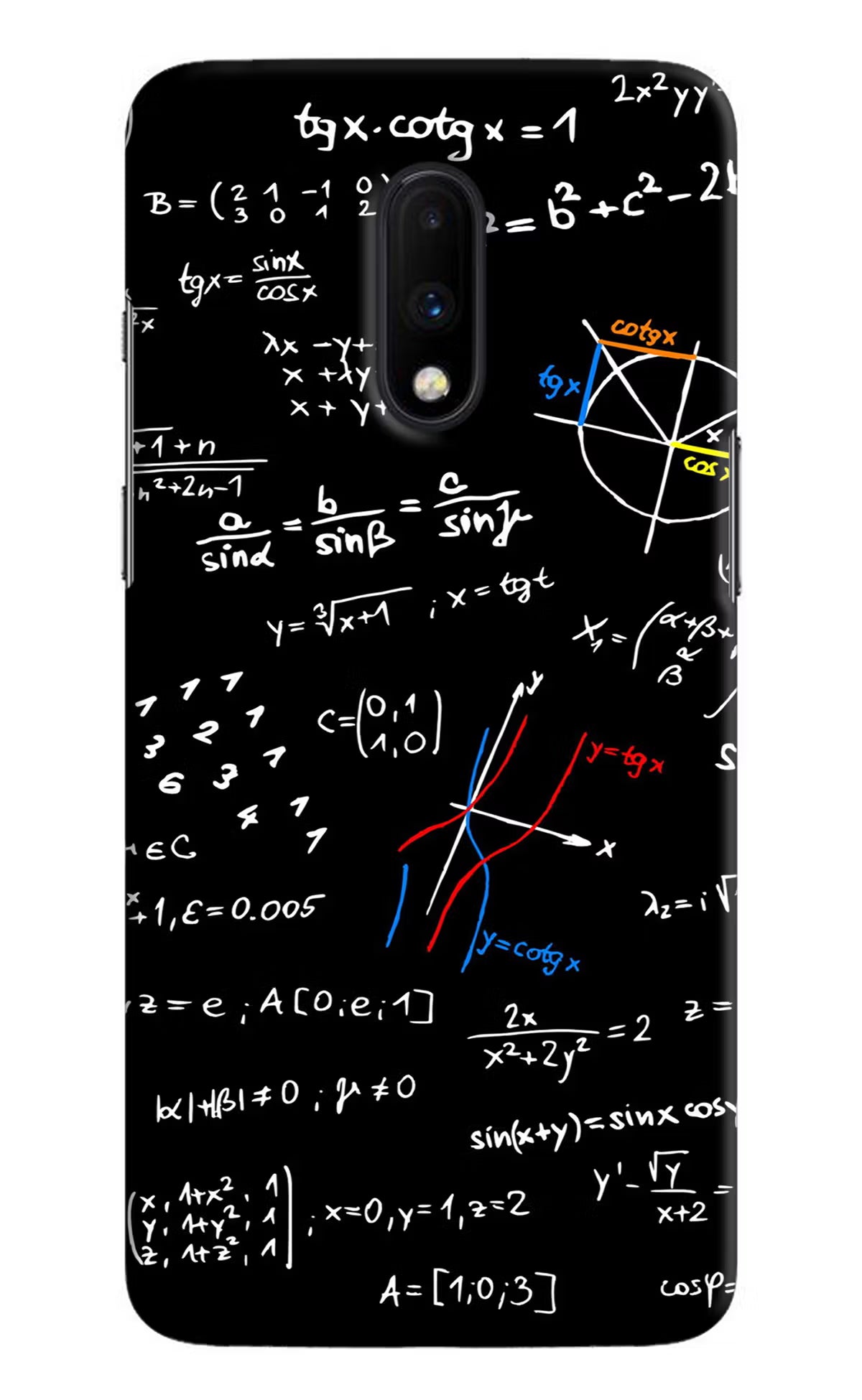 Mathematics Formula Oneplus 7 Hard Case Back Cover by Casekaro