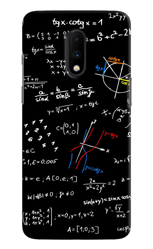 Mathematics Formula Oneplus 7 Hard Case Back Cover by Casekaro