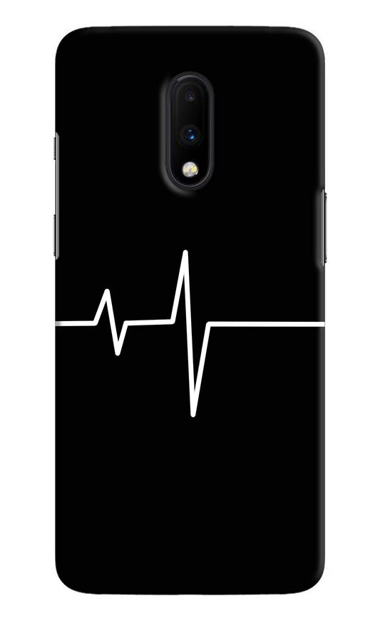 Heart Beats Oneplus 7 Hard Case Back Cover by Casekaro