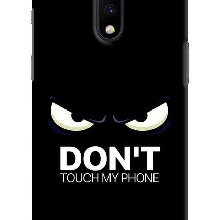 Don'T Touch My Phone Oneplus 7 Hard Case Back Cover by Casekaro