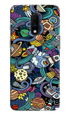 Space Abstract Oneplus 7 Hard Case Back Cover by Casekaro