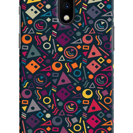 Geometric Abstract Oneplus 7 Hard Case Back Cover by Casekaro