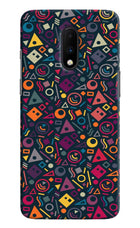 Geometric Abstract Oneplus 7 Hard Case Back Cover by Casekaro