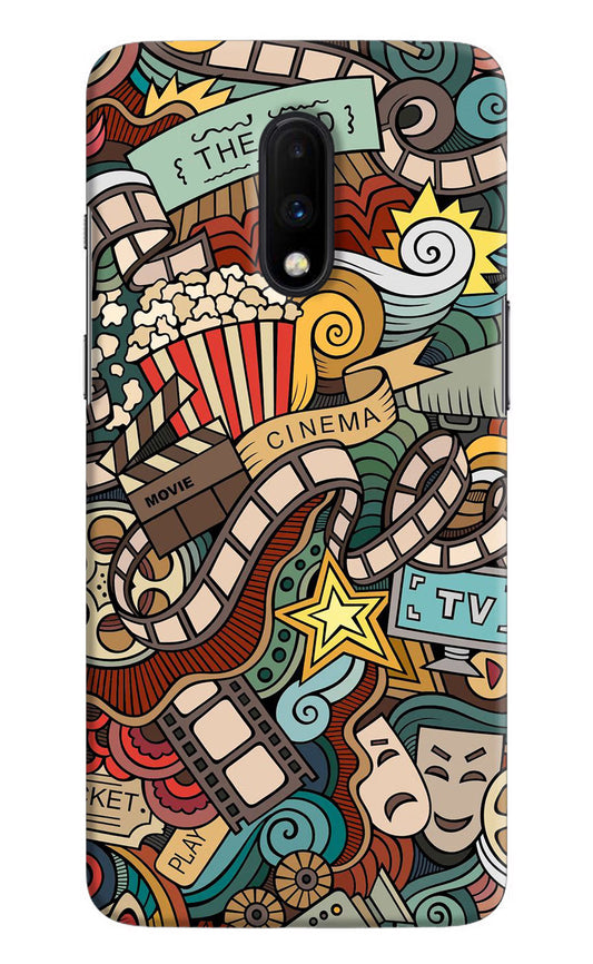 Cinema Abstract Oneplus 7 Hard Case Back Cover by Casekaro