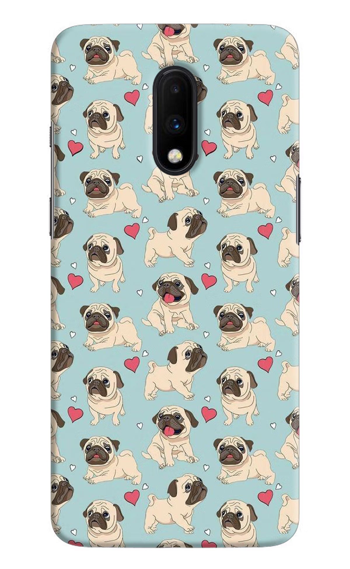 Pug Dog Oneplus 7 Hard Case Back Cover by Casekaro