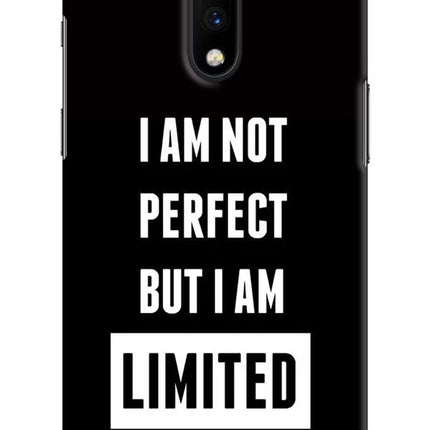 I Am Not Perfect But I Am Limited Edition Oneplus 7 Hard Case Back Cover by Casekaro