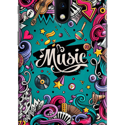 Music Graffiti Oneplus 7 Hard Case Back Cover by Casekaro