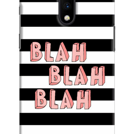 Blah Blah Blah Oneplus 7 Hard Case Back Cover by Casekaro