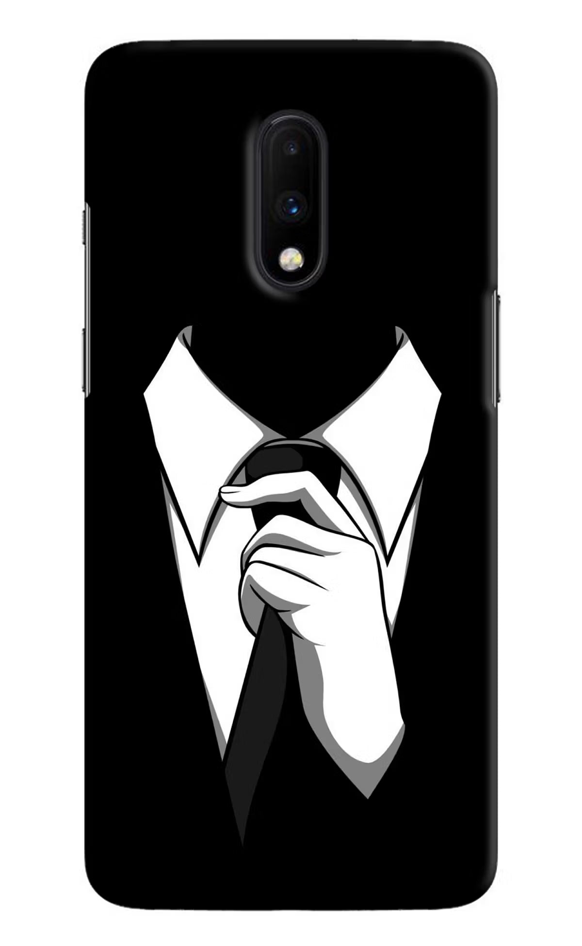 Black Tie Oneplus 7 Hard Case Back Cover by Casekaro