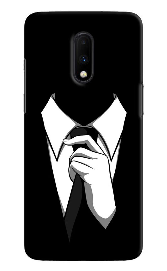 Black Tie Oneplus 7 Hard Case Back Cover by Casekaro