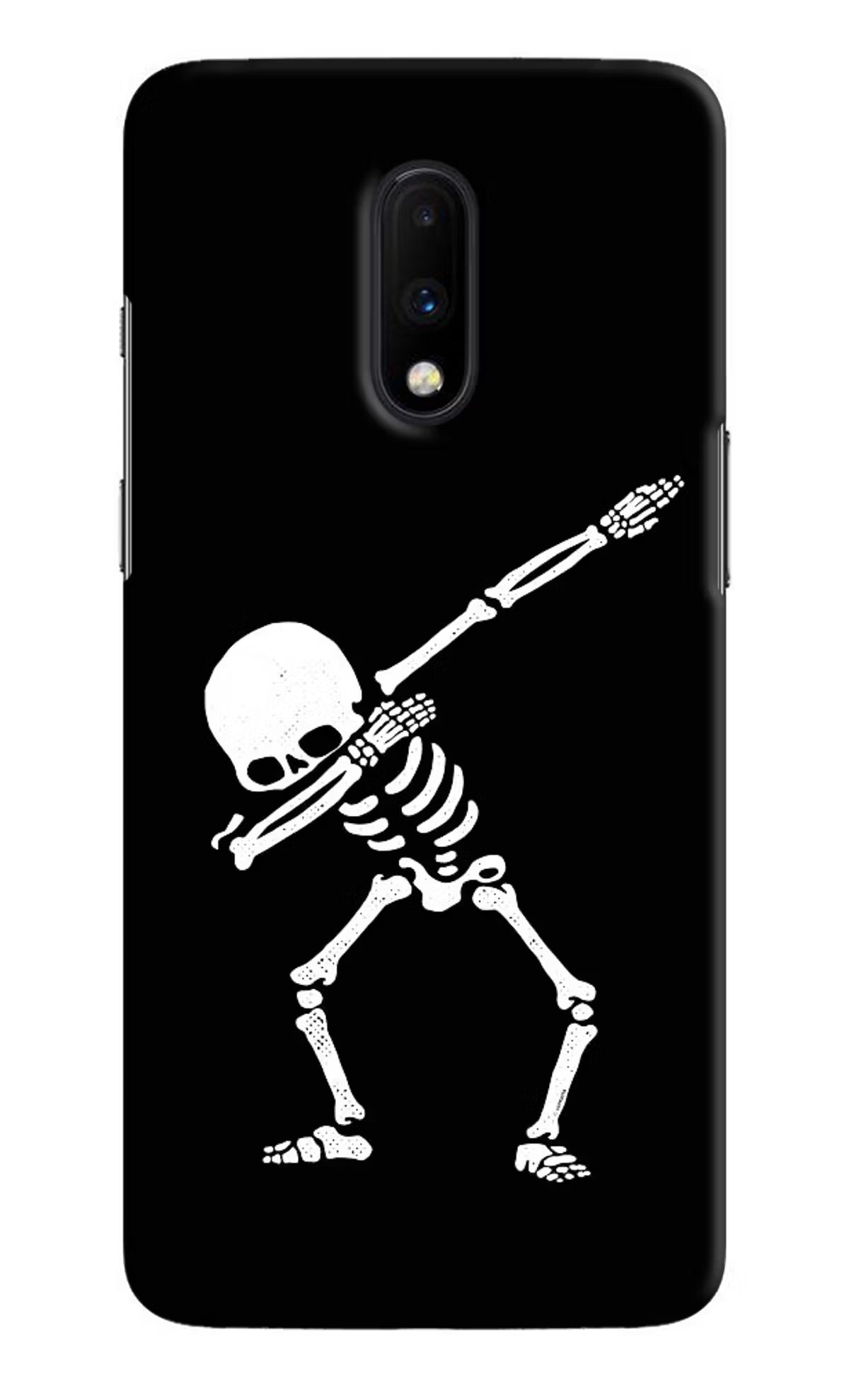 Dabbing Skeleton Art Oneplus 7 Hard Case Back Cover by Casekaro