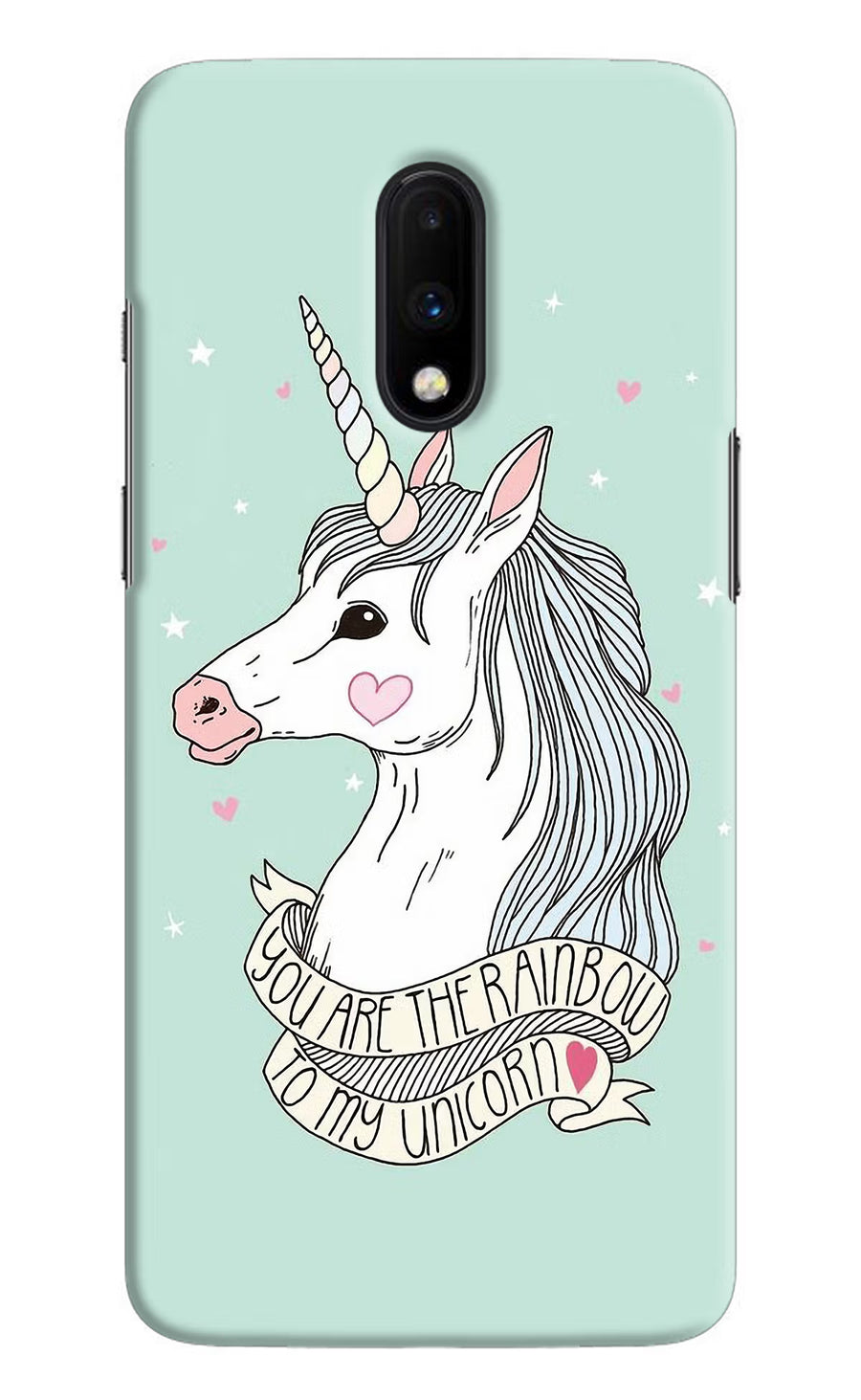 Unicorn Wallpaper Oneplus 7 Back Cover, Hard case