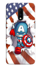 Captain America Oneplus 7 Hard Case Back Cover by Casekaro